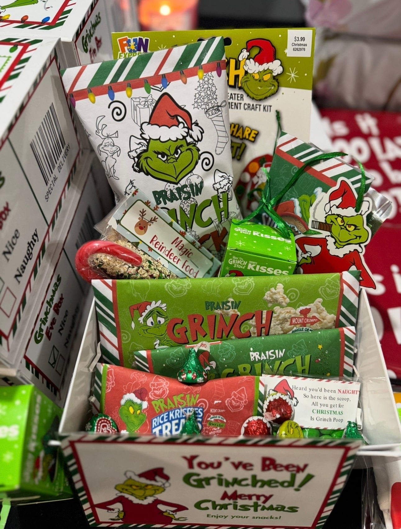 Personalized Grinch treat box with shirt FREE SHIPPING - That’s so Stella