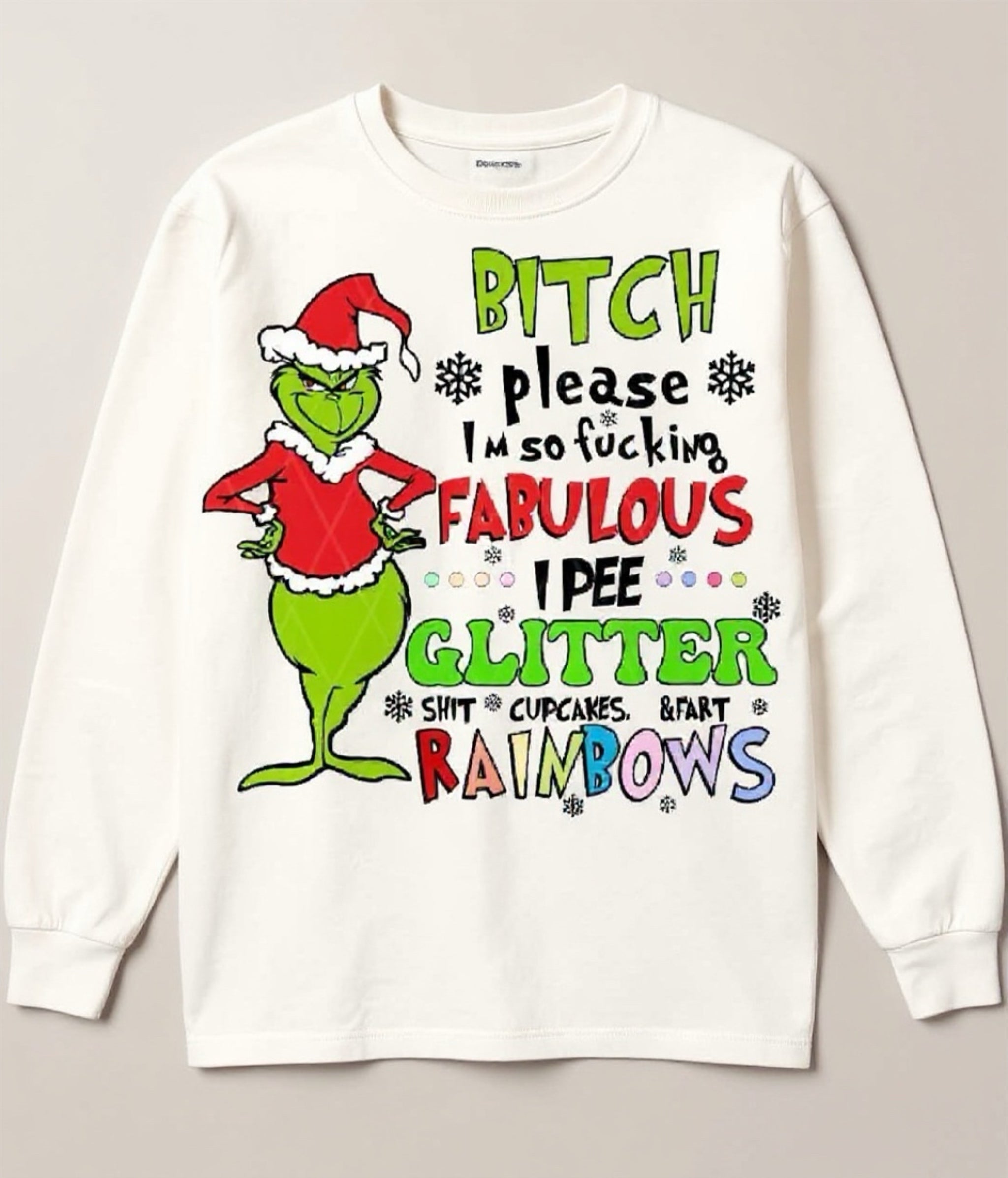 I’m so Fabulous I Pee Glitter crewneck sweatshirt - That’s so Stella