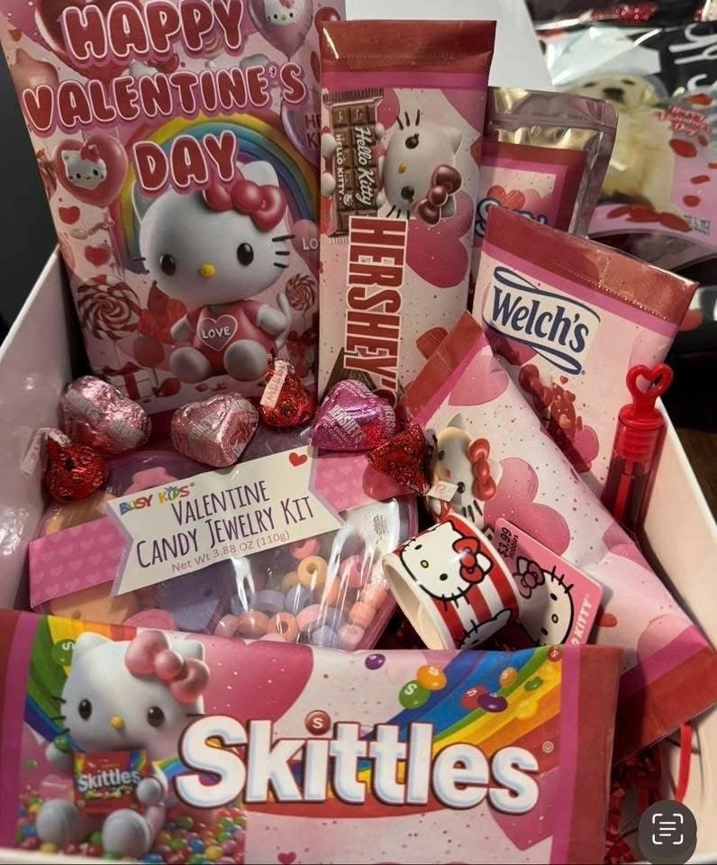 Personalized Hello Kitty Valentine’s Treat box - That’s so Stella