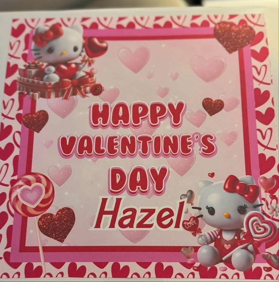 Personalized Hello Kitty Valentine’s Treat box - That’s so Stella