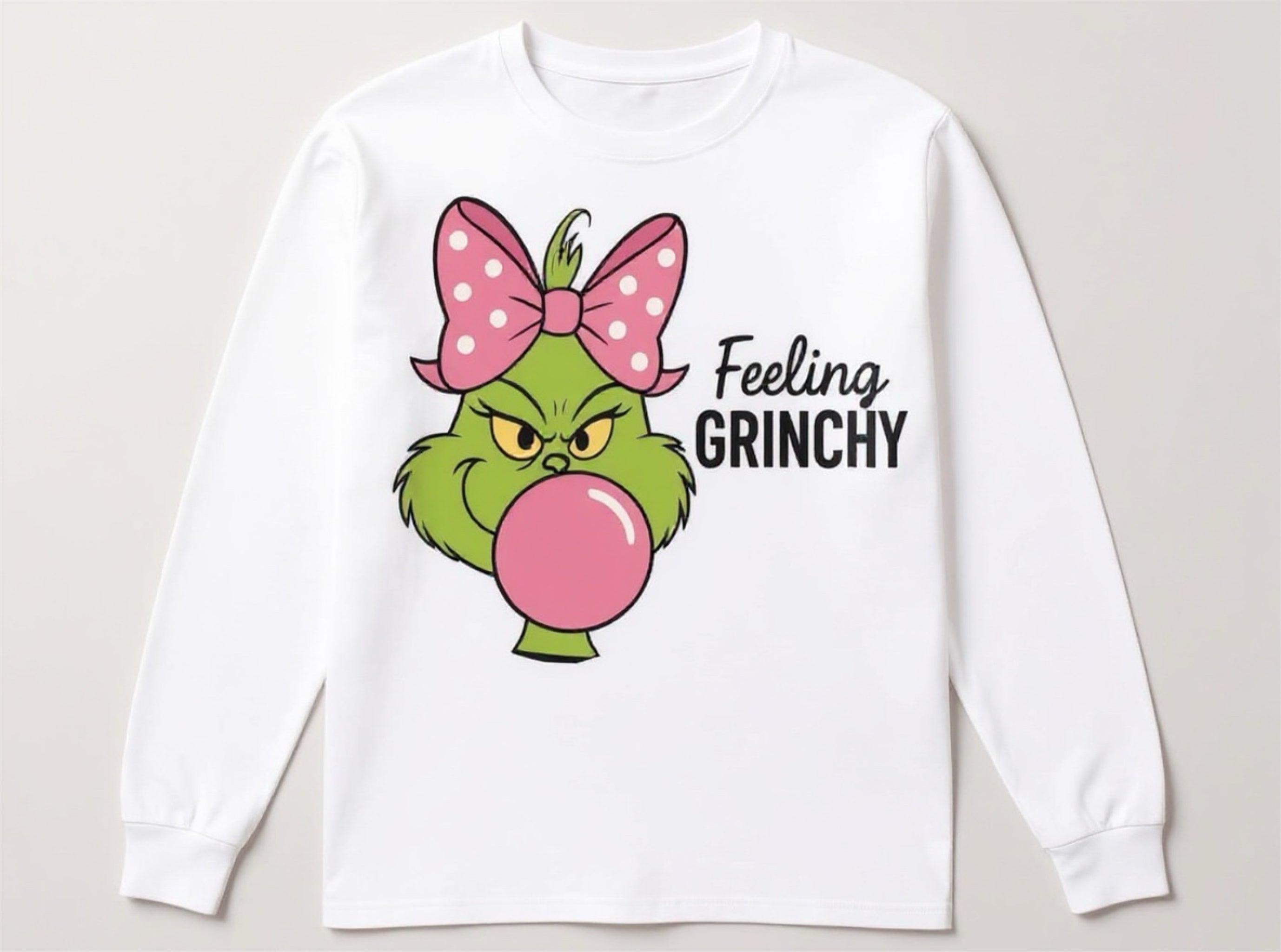 Feeling Grinchy adult long sleeve shirt - That’s so Stella