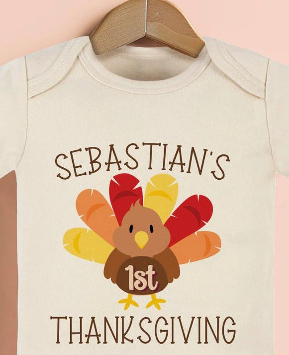 Personalized 1st Thanksgiving onesie