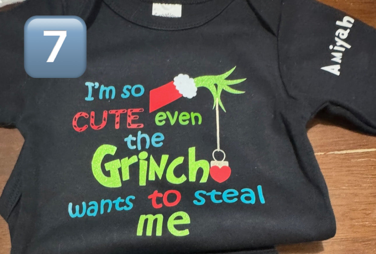 Personalized Christmas Eve You’ve been Grinched treat box tshirt bundle