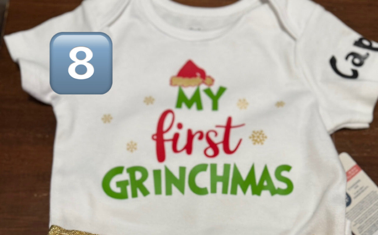 Personalized Christmas Eve You’ve been Grinched treat box tshirt bundle